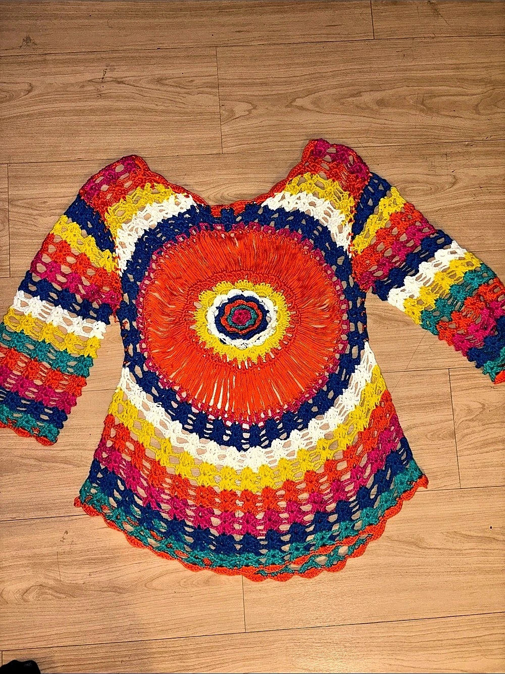 Multicolor Crochet shirt